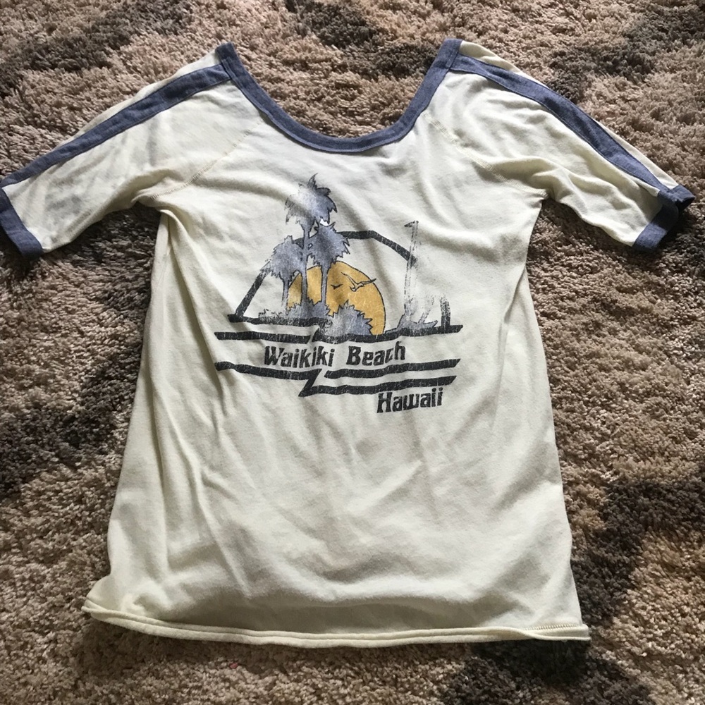 Vintage scoop back tee
